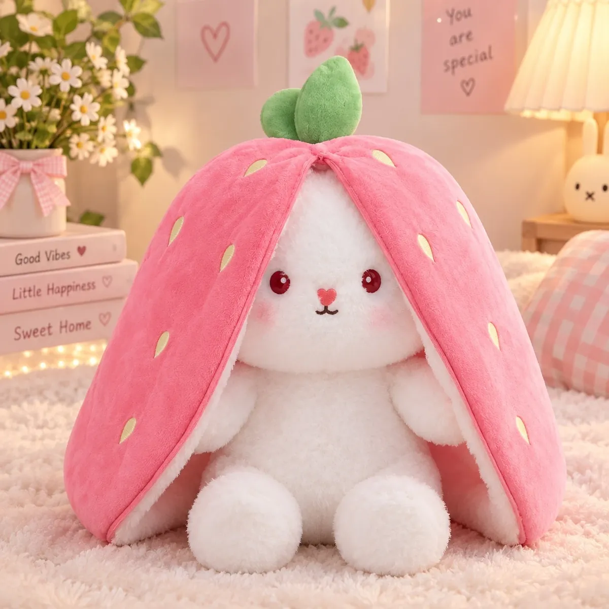 Çilek Tavşan Peluş (50cm)