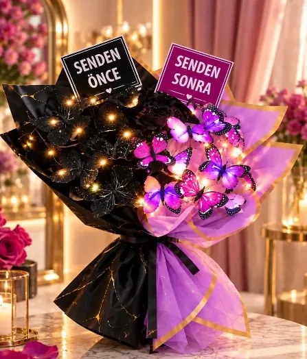 Senden Önce Senden Sonra Kelebek Buketi