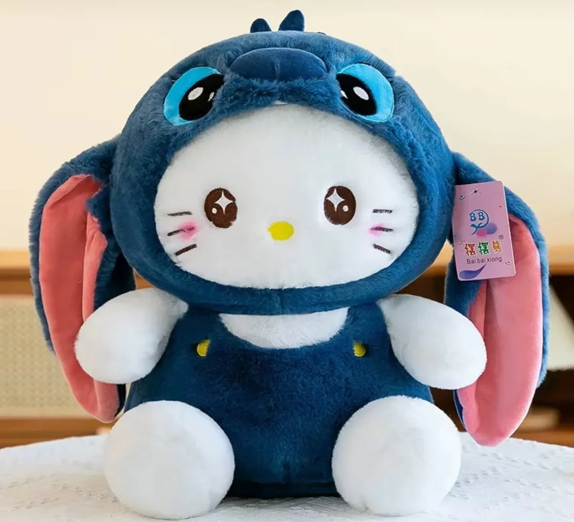 Stitch Kostümlü Hello Kitty Peluş Ayıcık